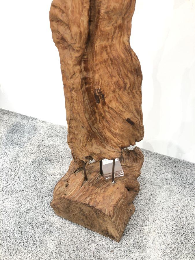 Holzskulptur Raumtrenner Teakholz