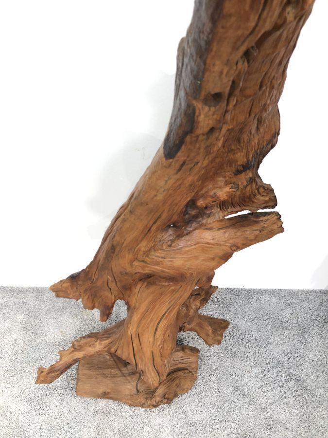 Holzskulptur Raumtrenner Teakholz