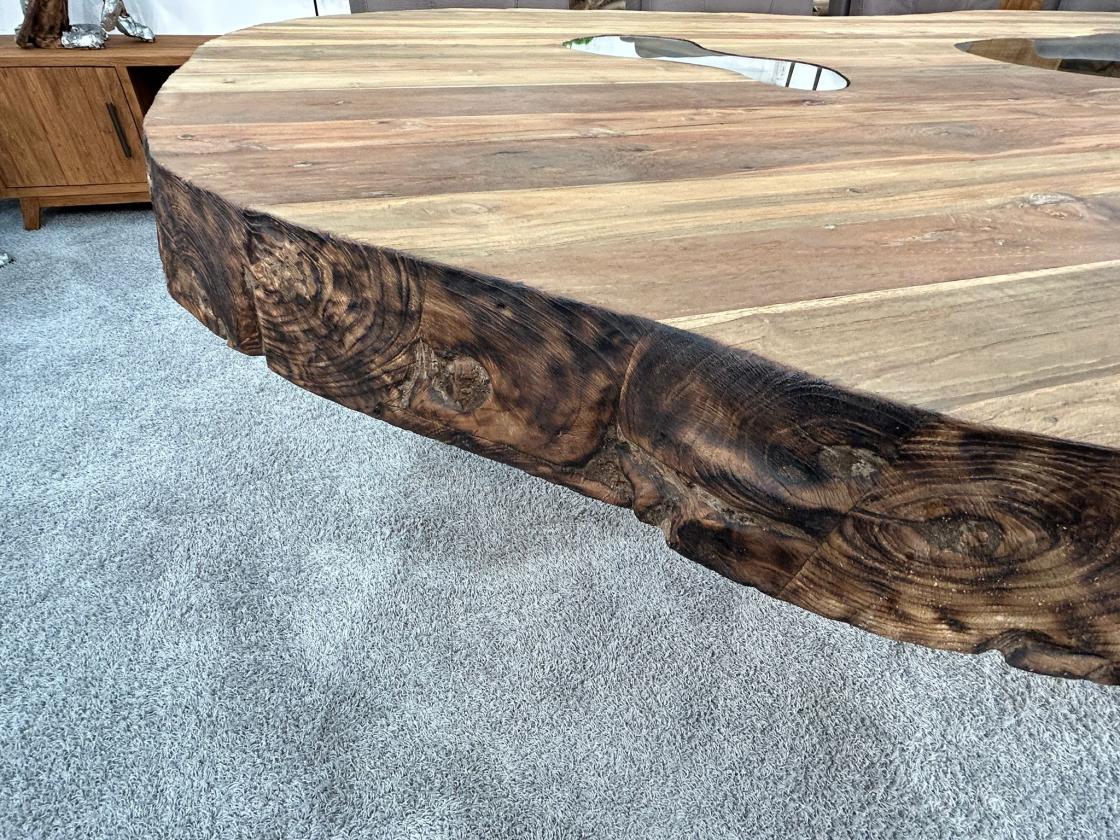 Außergewöhnlicher Esstisch aus Holz Fusion 300 x 140 cm