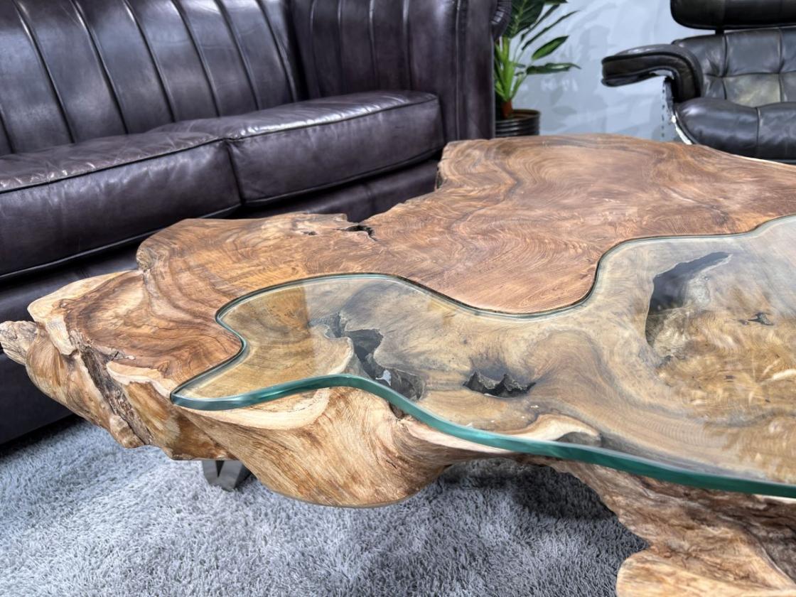 Wohnzimmertisch aus Holz Serie Lakeside 135 cm