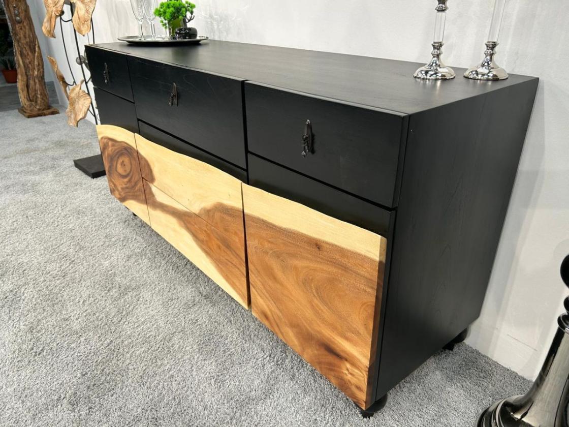 Massivholz Sideboard Anrichte Black Forest 180 cm