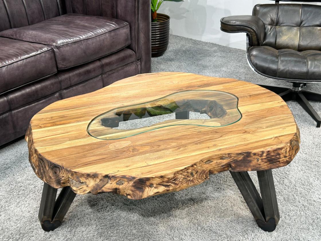 Couchtisch Atoll aus recyceltem Holz 94 cm