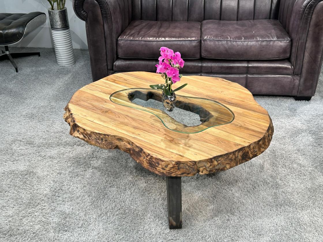 Couchtisch Atoll aus recyceltem Holz 94 cm