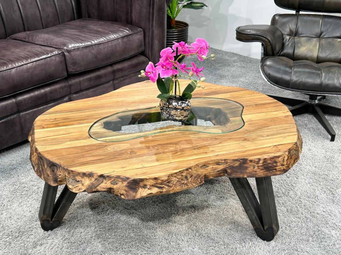 Couchtisch Atoll aus recyceltem Holz 94 cm