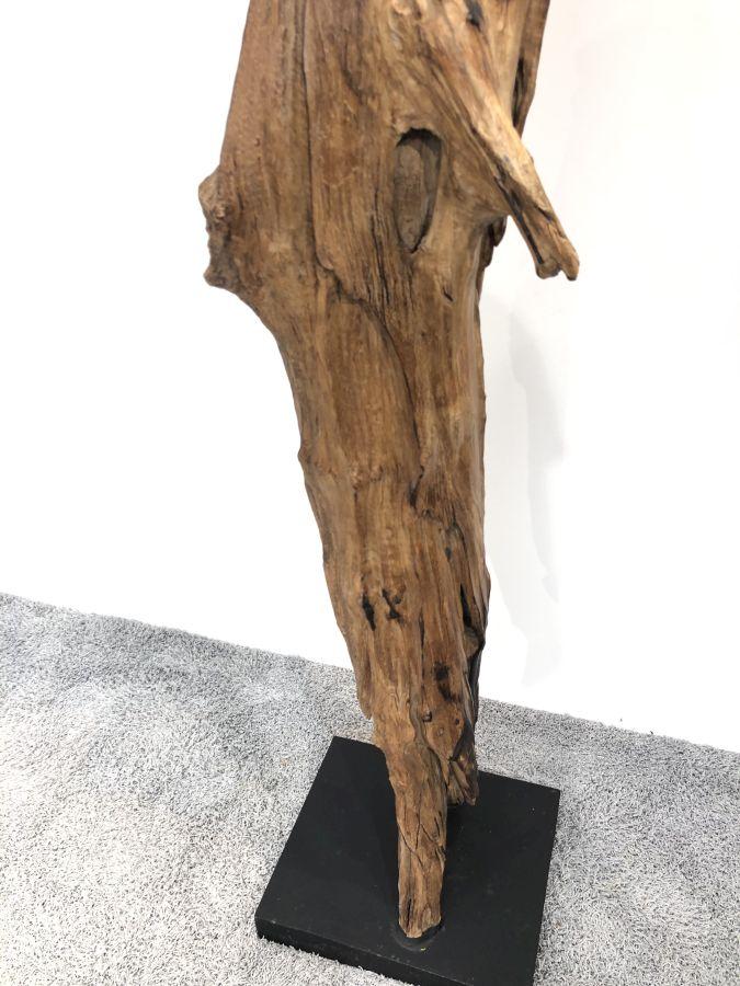 Holzskulptur Raumtrenner Teakholz