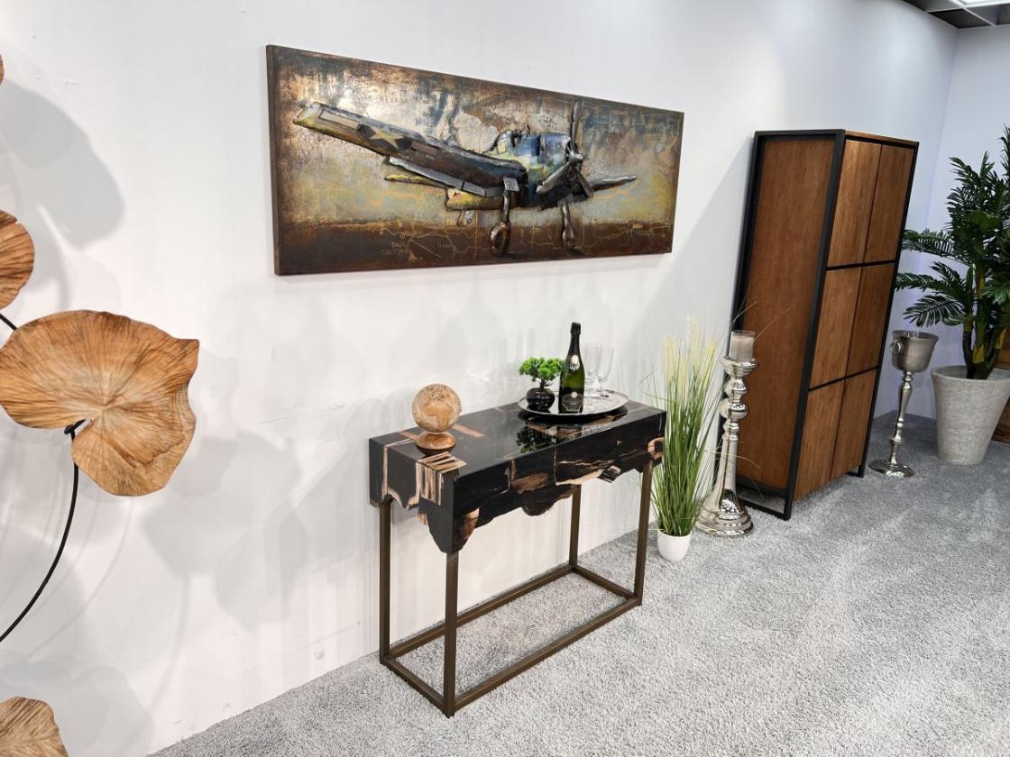 Sideboard aus versteinertem Holz "Stone Age" 100 cm