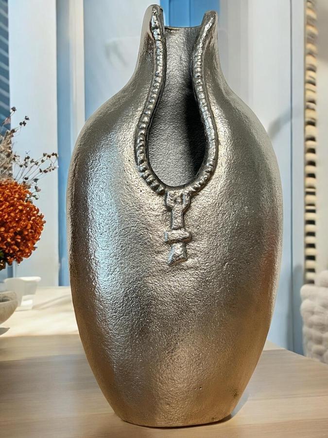 Metallvase Vase Tischdeko