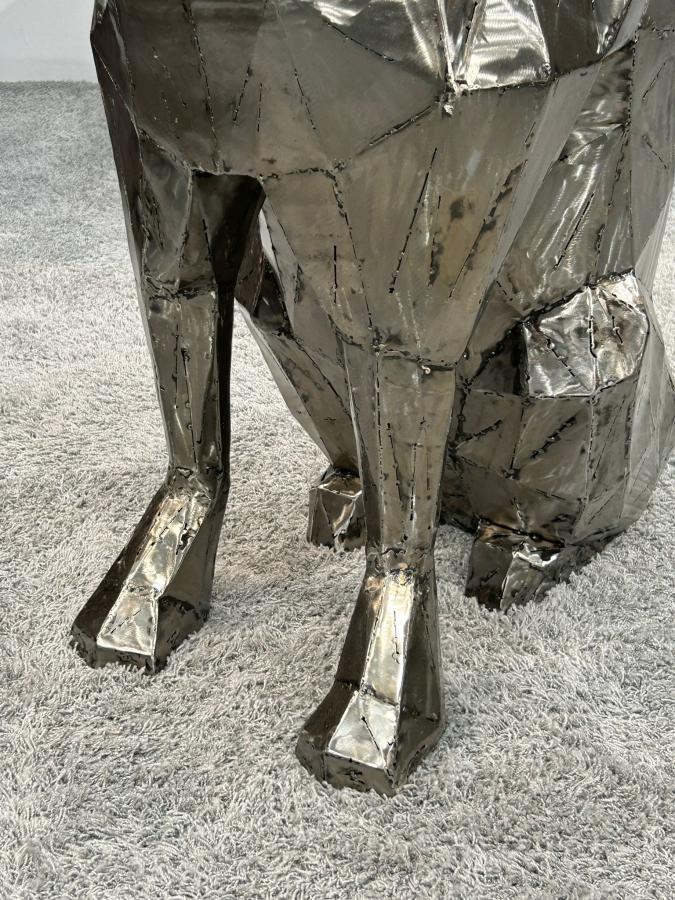 Skulptur Hund aus Eisen 120 cm