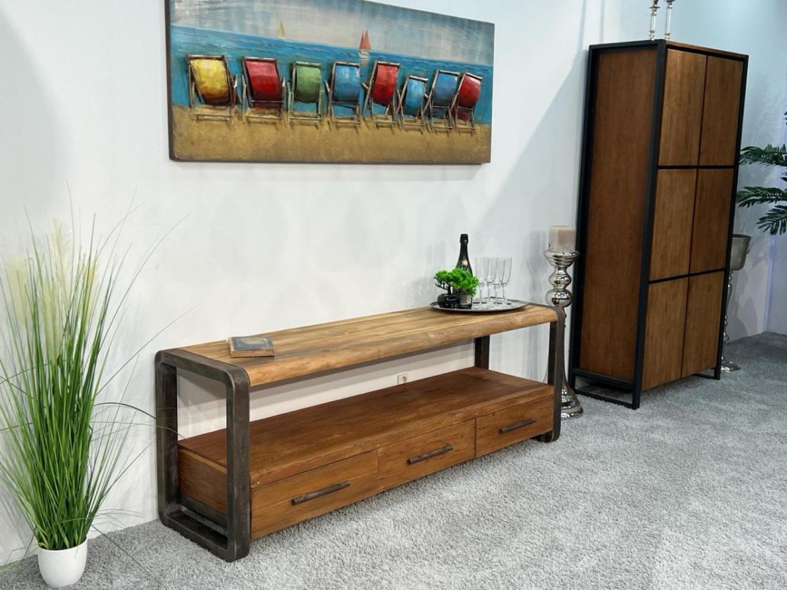 TV Schrank/Sideboard aus recyceltem Teakholz 160 cm