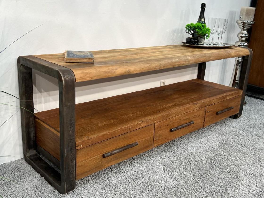 TV Schrank/Sideboard aus recyceltem Teakholz 160 cm