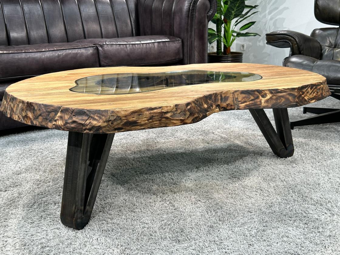 Couchtisch Atoll aus recyceltem Holz 94 cm