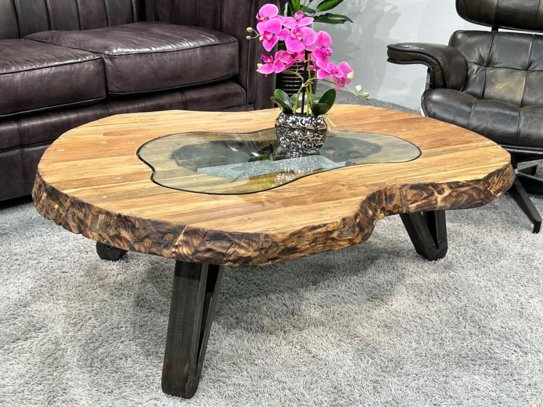 Couchtisch Atoll aus recyceltem Holz 94 cm