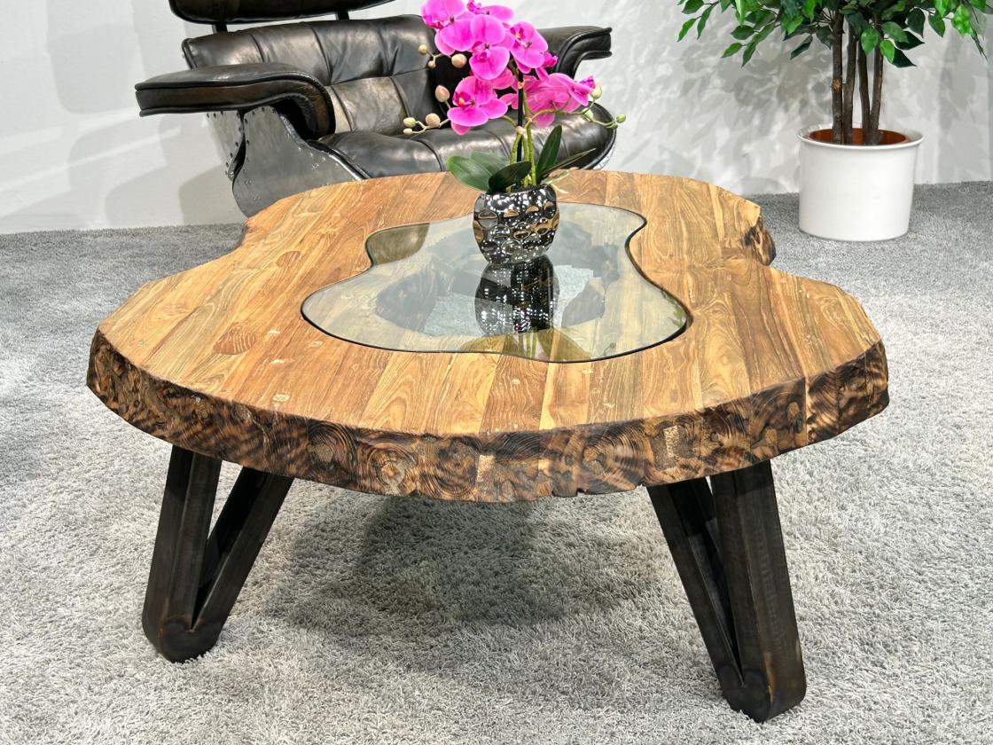 Couchtisch Atoll aus recyceltem Holz 94 cm