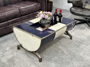 Couchtisch aus Alteisen "Rockwall" Loftstyle 88 x 58 x 40 cm