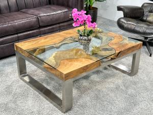 Couchtisch aus Holz Elements 100-80cm