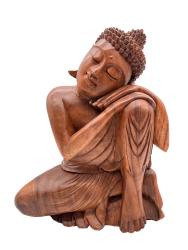 Handgeschnitzte Design Deko-Skulptur "Buddha XL" ca. H50 x B40 x T22 cm ähnl. Abbildung