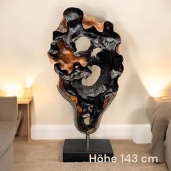 Großes Dekoelement "Ancient Roots" aus einer Teak-Baumwurzel geschnitzt, ca. H143 x B70 x T26 cm