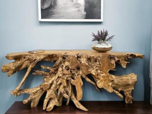 Sideboard aus einer Baumwurzel "ROOTS", ca. L180 x B45 x H78 cm