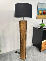 Stehlampe "Block" aus Massivholz ca. Ø45 x H160 cm