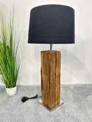 Tischlampe "Block" aus Massivholz ca. Ø45 x H98 cm